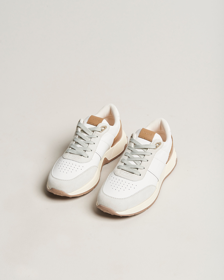 Herren | Tod's Luxury Running Sneakers White Calf | Tod's | Luxury Running Sneakers White Calf