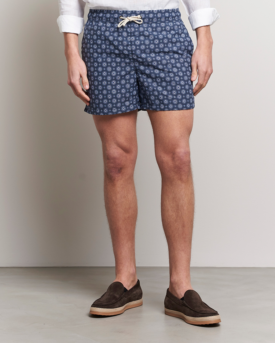 Herren | Italian Department | Ripa Ripa | Printed Swimshorts Navy