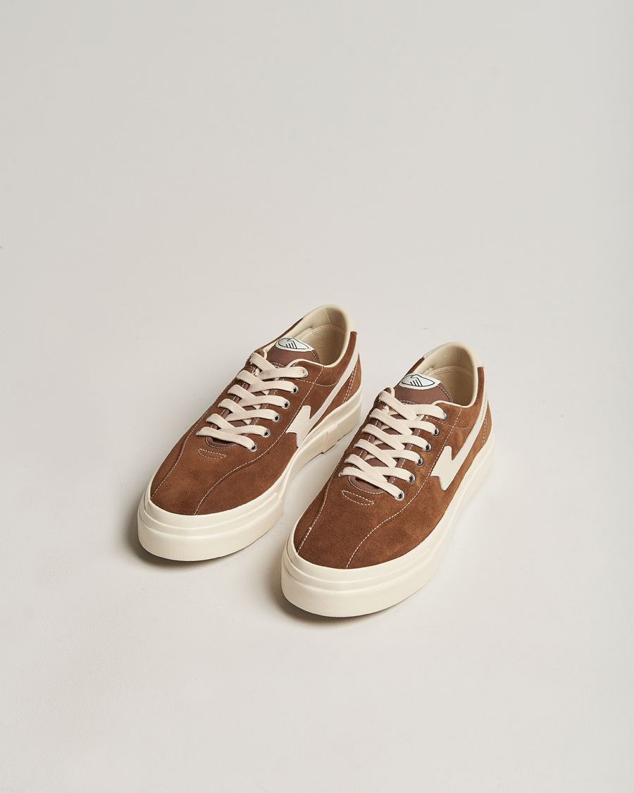 Herren | Stepney Workers Club Dellow S-Strike Suede Sneaker Bark/Ecru | Stepney Workers Club | Dellow S-Strike Suede Sneaker Bark/Ecru