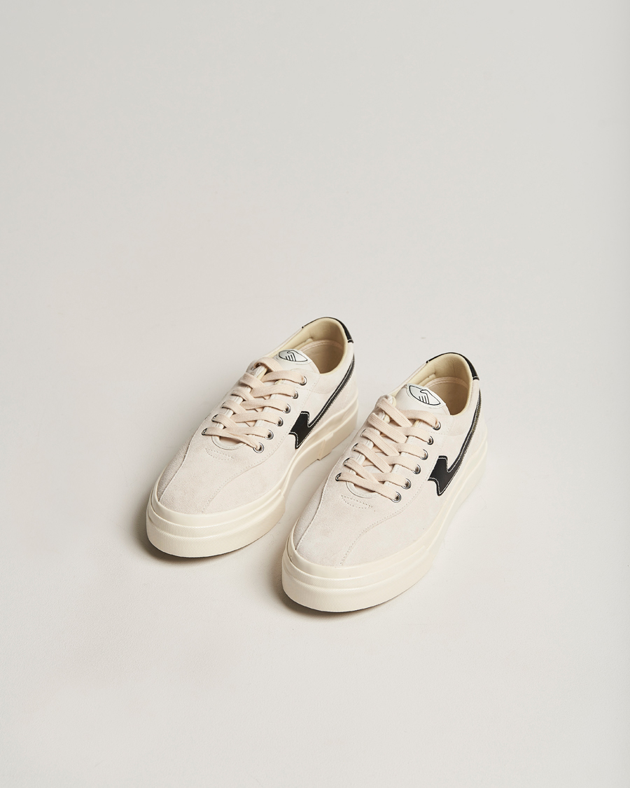 Herren | | Stepney Workers Club | Dellow S-Strike Suede Sneaker Ecru/Black
