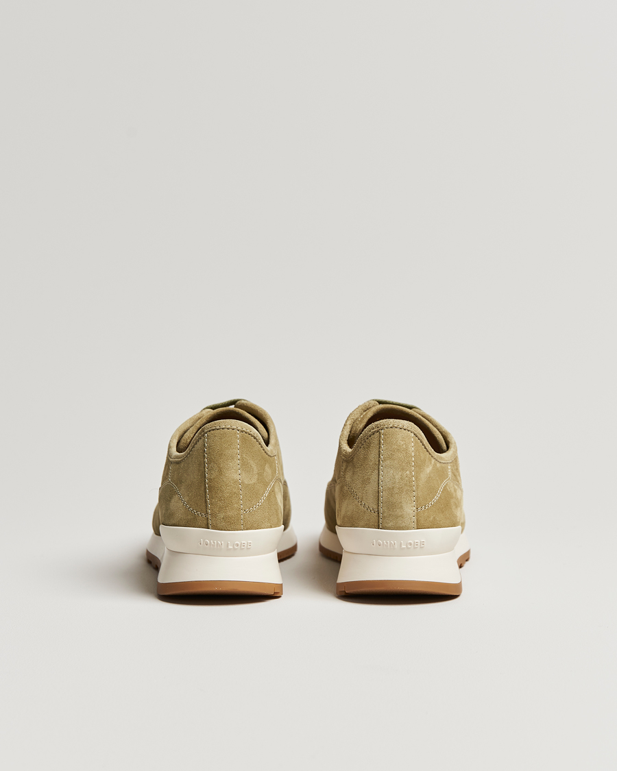 Herren | John Lobb Hurlingham Running Sneakers Moss Suede | John Lobb | Hurlingham Running Sneakers Moss Suede