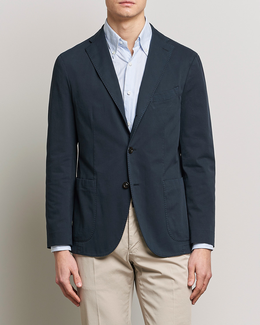 Herren |  | Boglioli | K Jacket Cotton Stretch Blazer Navy