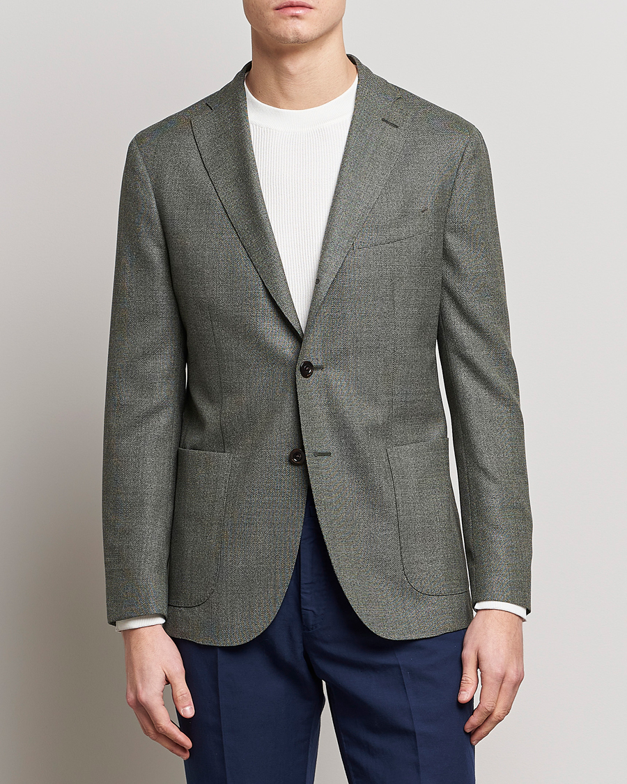 Herren | Sakkos | Boglioli | K Jacket Wool Hopsack Blazer Sage Green