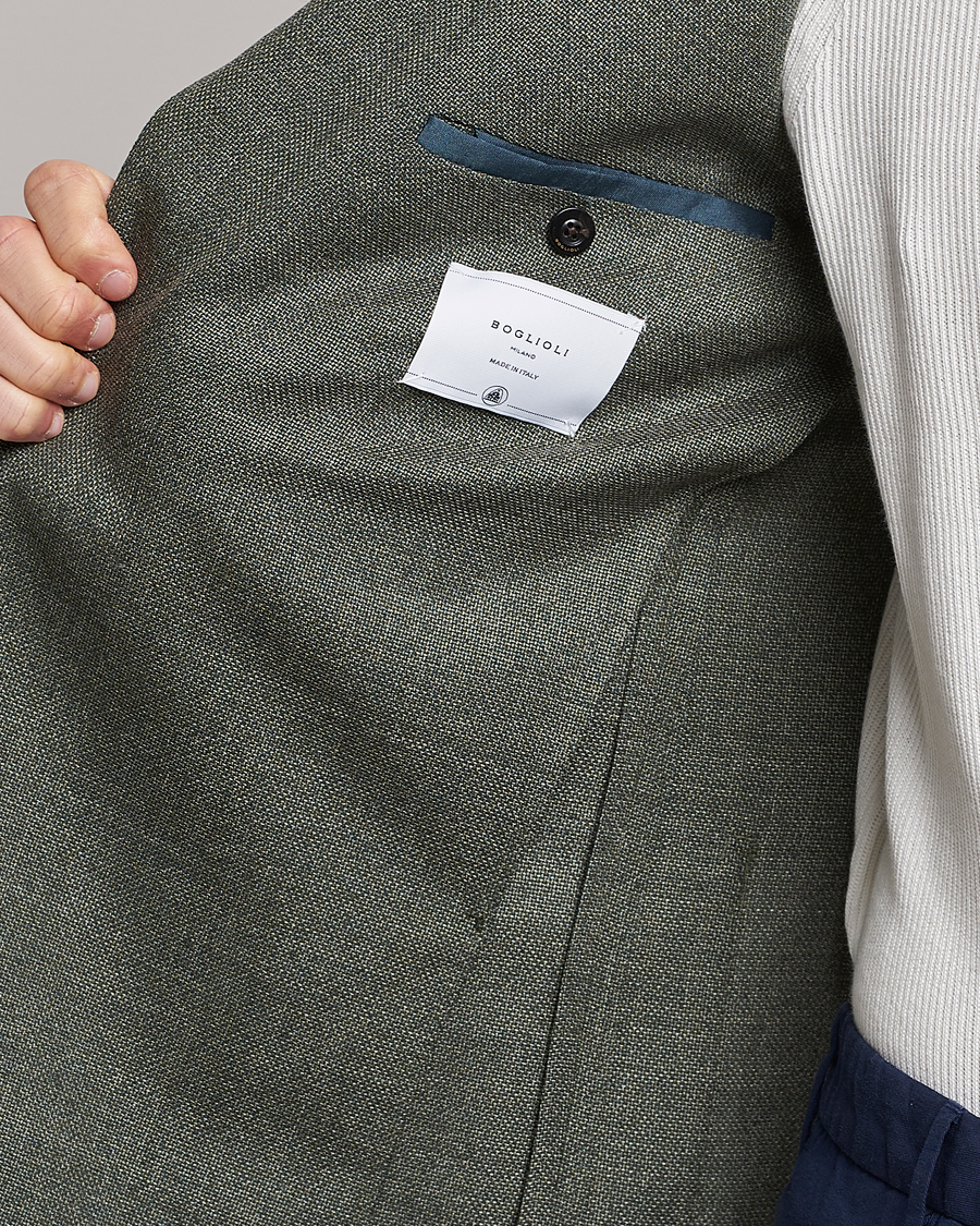 Herren | Sakkos | Boglioli | K Jacket Wool Hopsack Blazer Sage Green