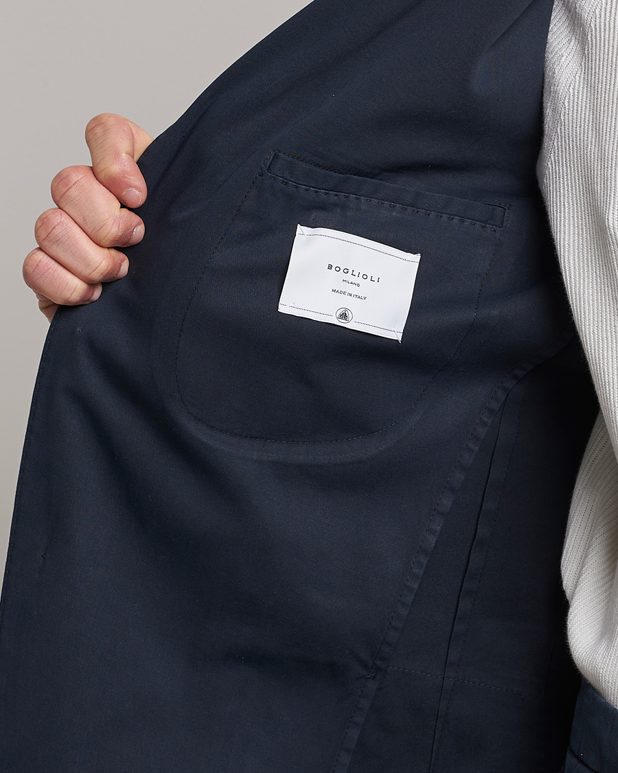 Herren | Anzüge | Boglioli | K Jacket Cotton Stretch Suit Navy