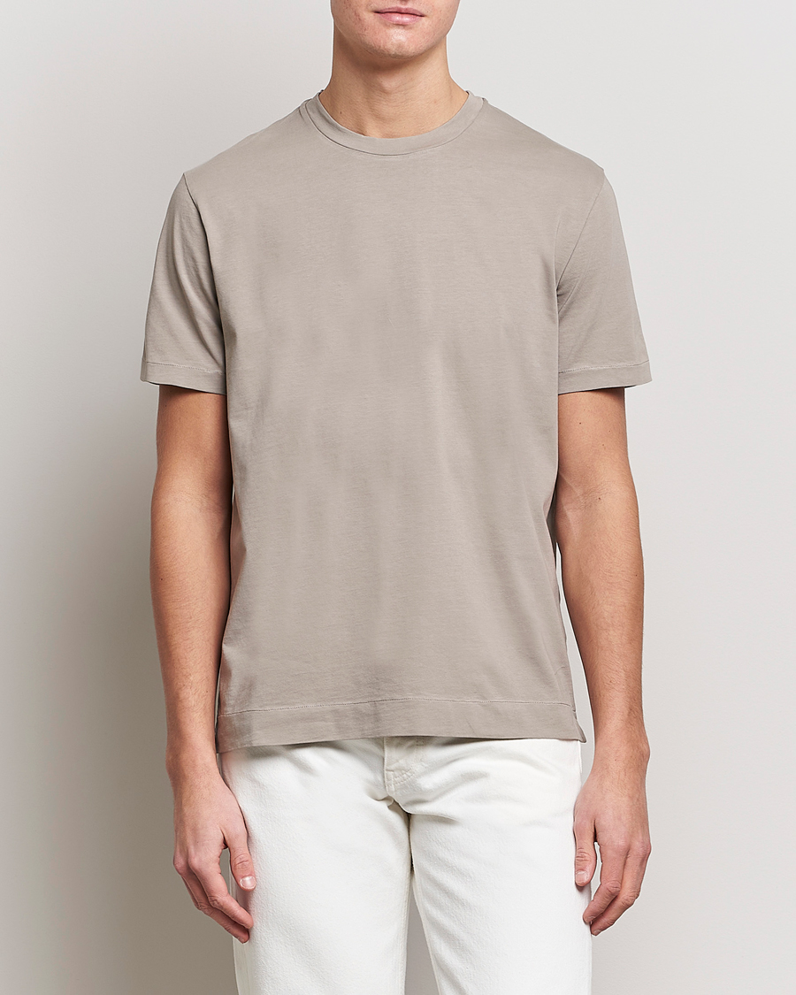 Herren | Boglioli | Boglioli | Short Sleeve T-Shirt Washed Grey