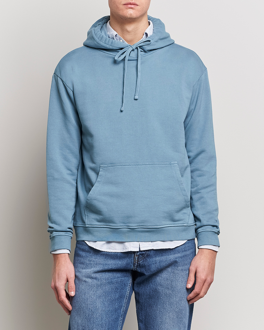 Herren |  | Boglioli | Hooded Sweater Dusty Blue