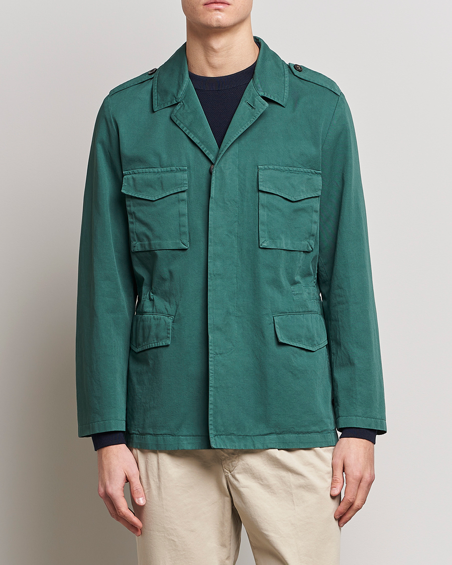 Herren | Minimalistische Jacken | Boglioli | Field Jacket Dark Green