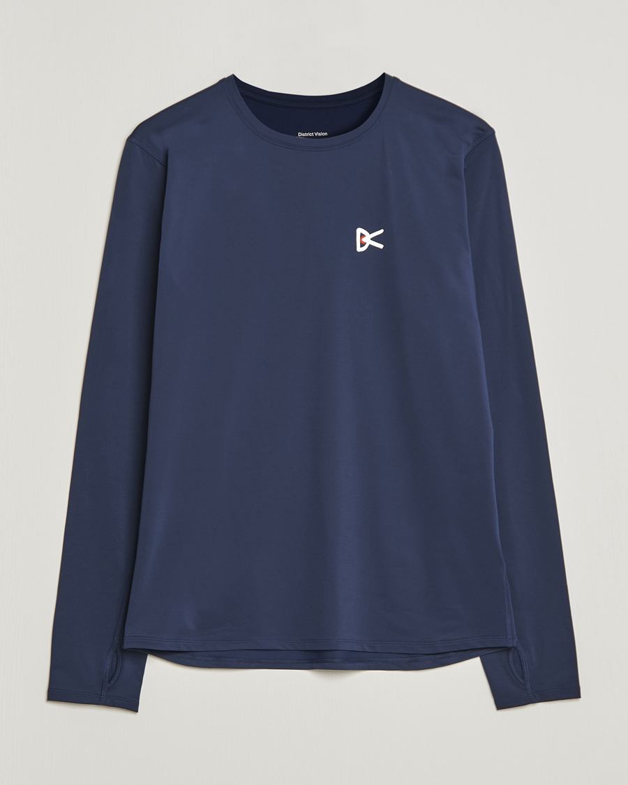 Herren | T-Shirts | District Vision | Deva-Tech Long Sleeve T-Shirt Navy
