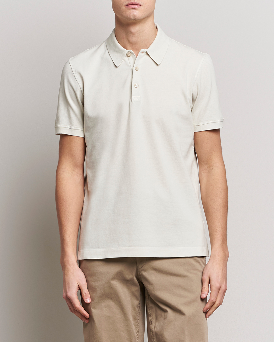 Herren |  | Piacenza Cashmere | Portofino Short Sleeve Polo Off White