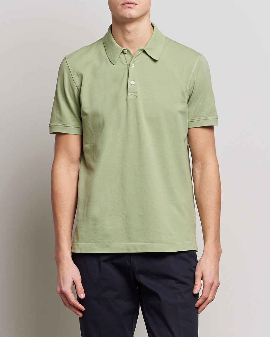 Herren |  | Piacenza Cashmere | Portofino Short Sleeve Polo Mint