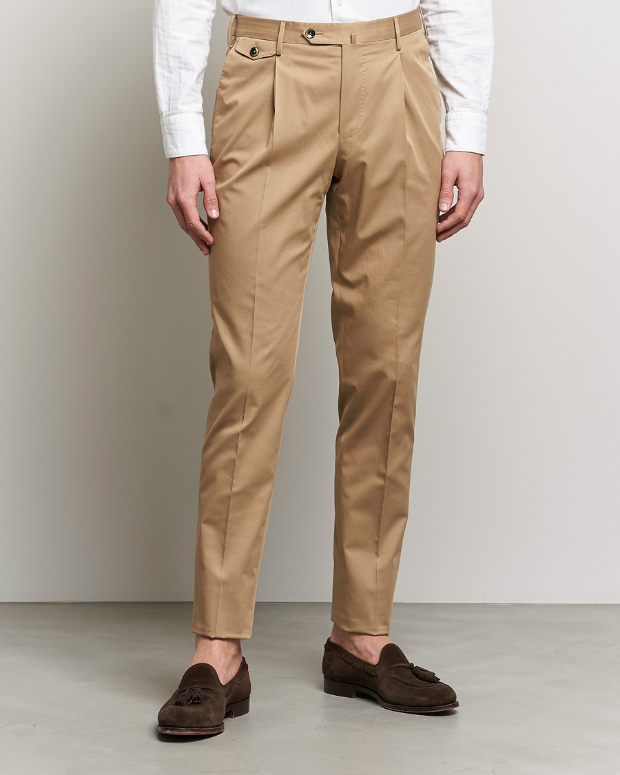 Herren |  | PT01 | Gentleman Fit Silkochino Trousers Beige