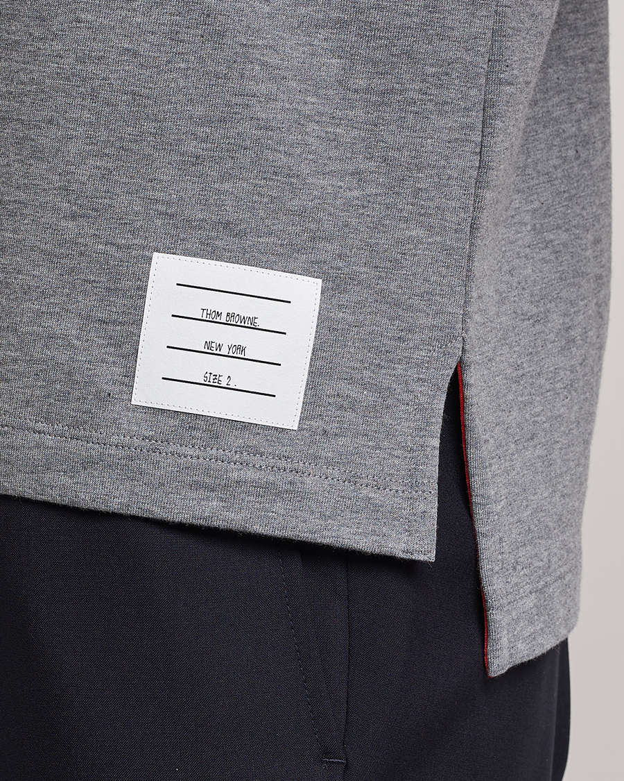 Herren | T-Shirts | Thom Browne | Anchor Embroidered T-Shirt Light Grey