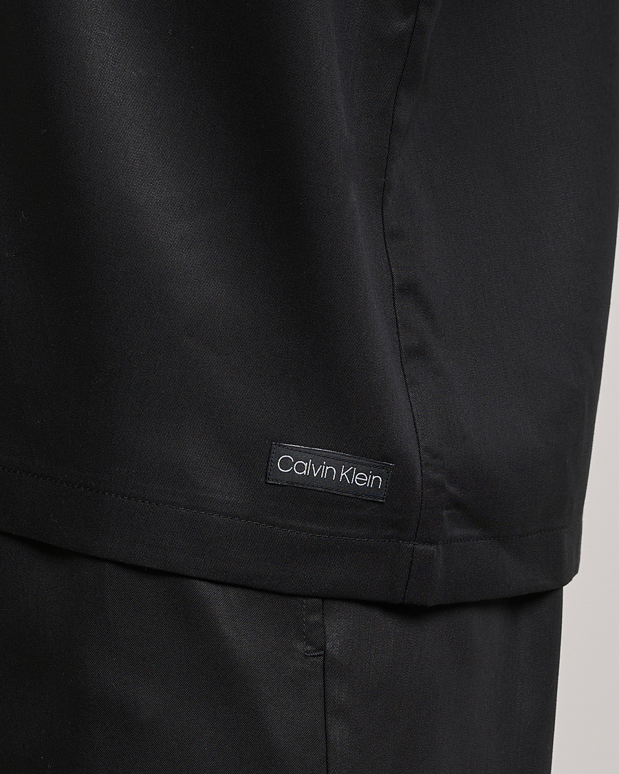 Herren | Hemden | Calvin Klein | Lyocell Short Sleeve Loungewear Shirt Black