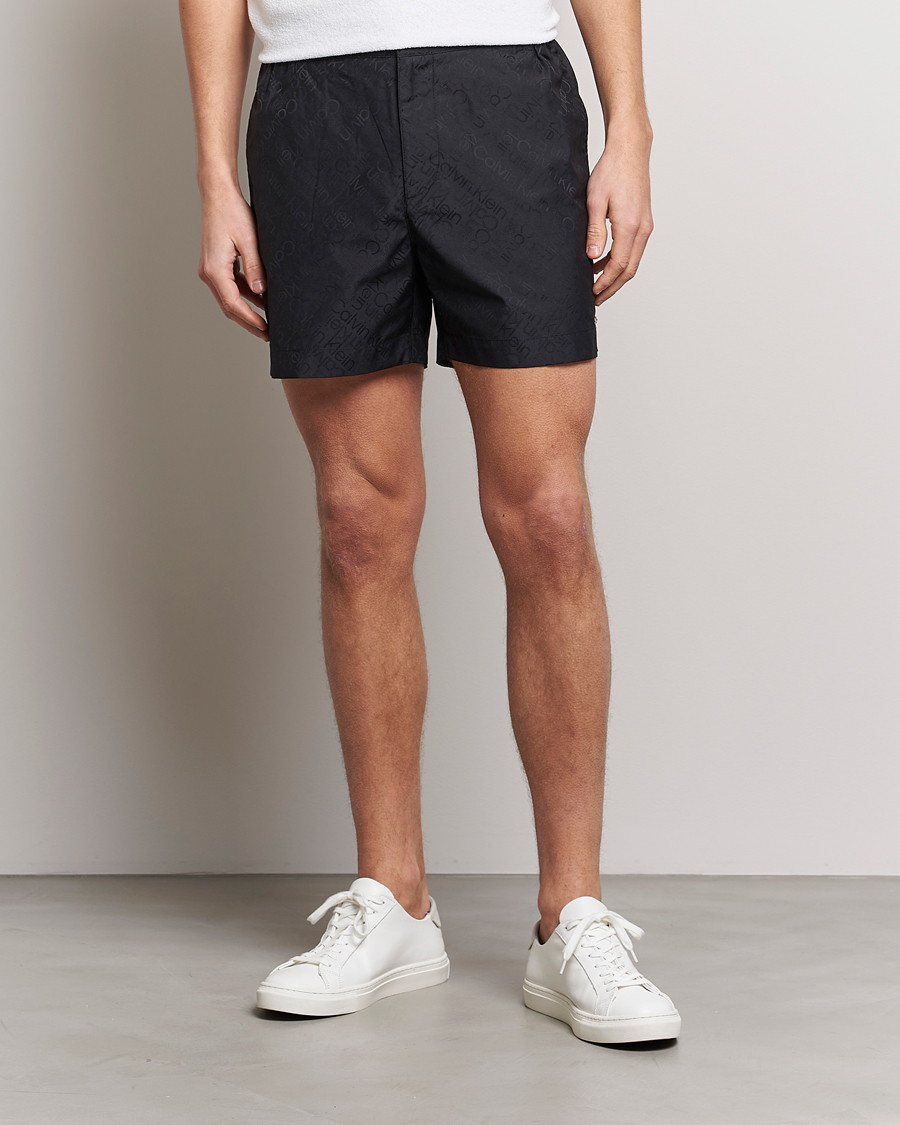 Herren |  | Calvin Klein | Tailored Monogram Swimshorts Black