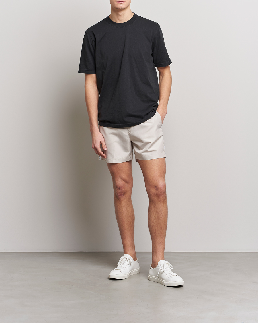 Herren | Badehosen | Calvin Klein | Side Logo Drawstring Swimshorts Stony Beige