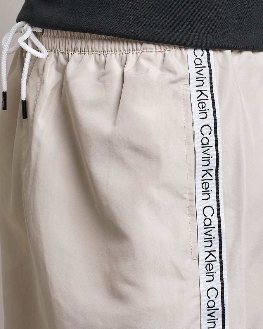 Herren | Badehosen | Calvin Klein | Side Logo Drawstring Swimshorts Stony Beige