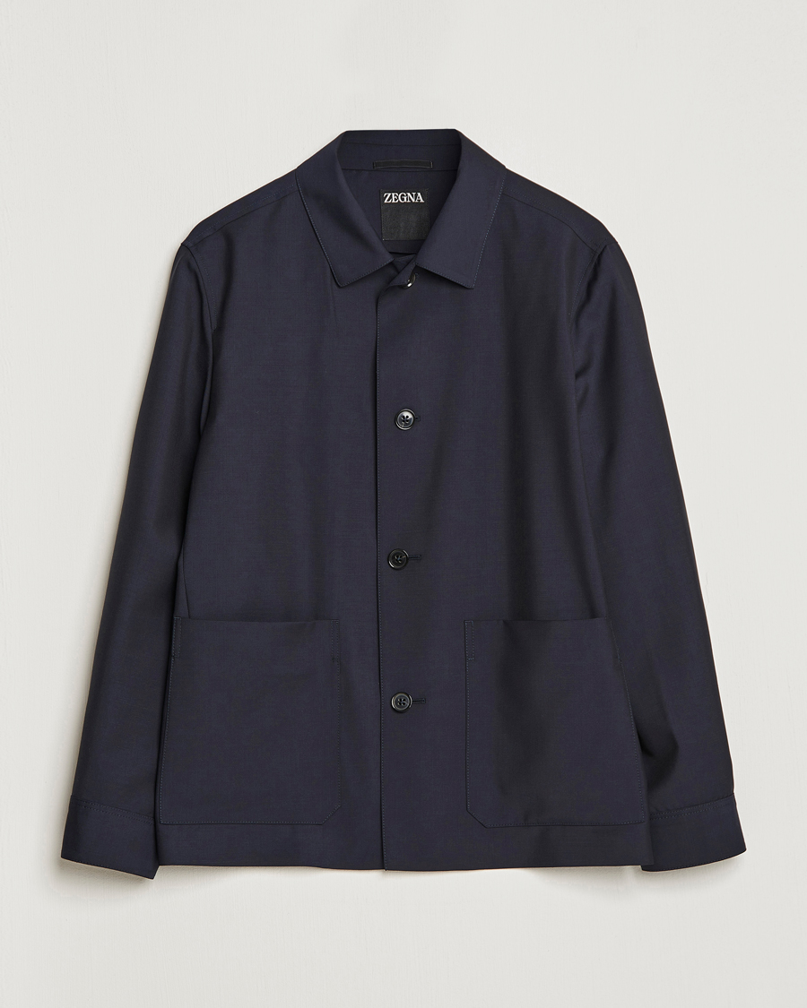 Herren | Jacken | Zegna | Wool/Mohair Chore Jacket Navy