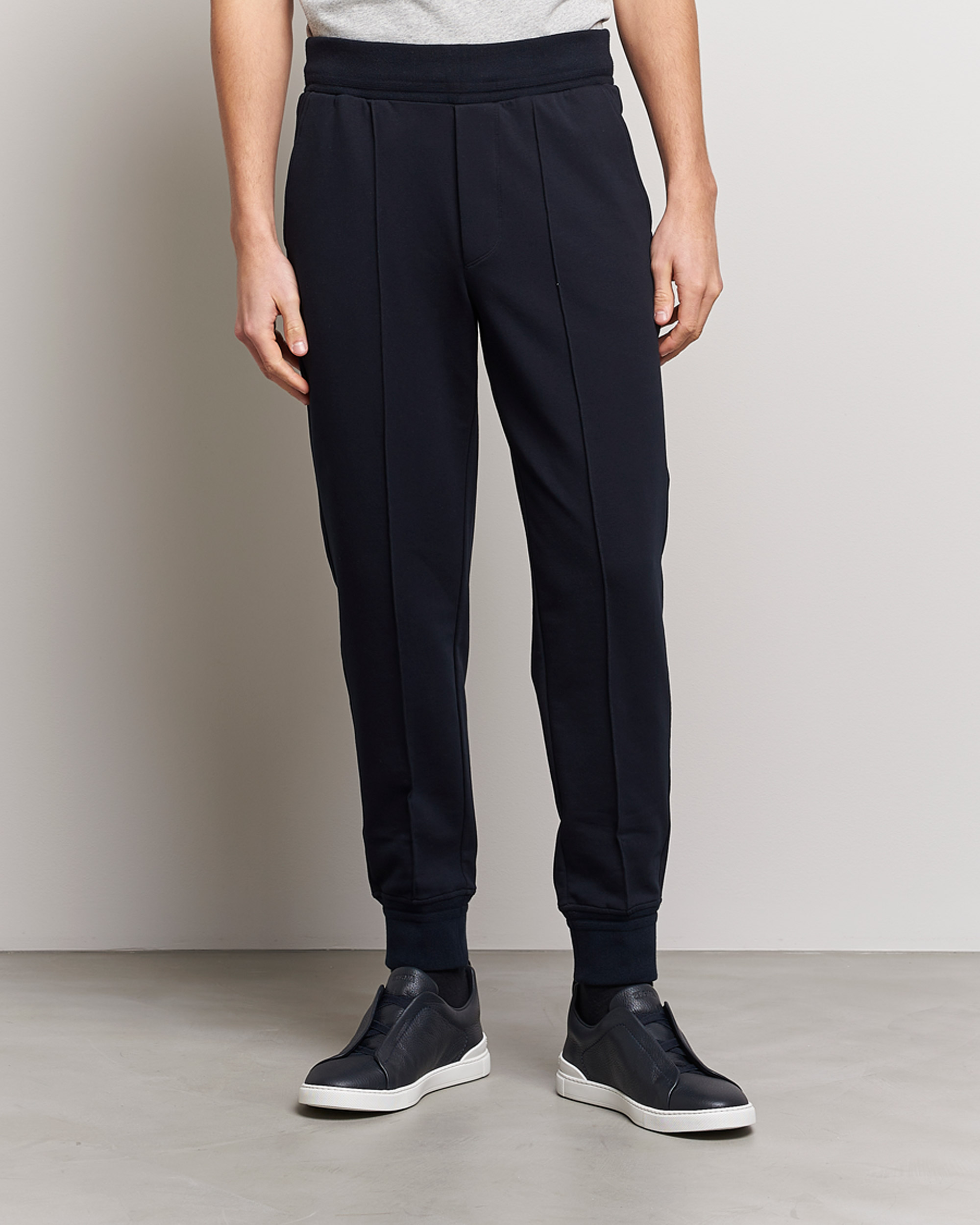Herren |  | Zegna | Cotton Stretch Joggers Navy