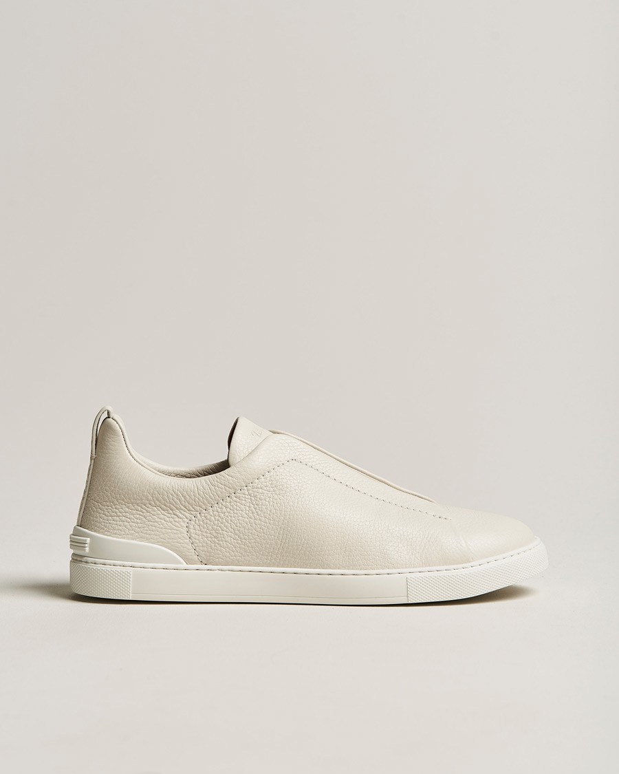 Herren | Sneaker | Zegna | Triple Stitch Sneakers White Deerskin