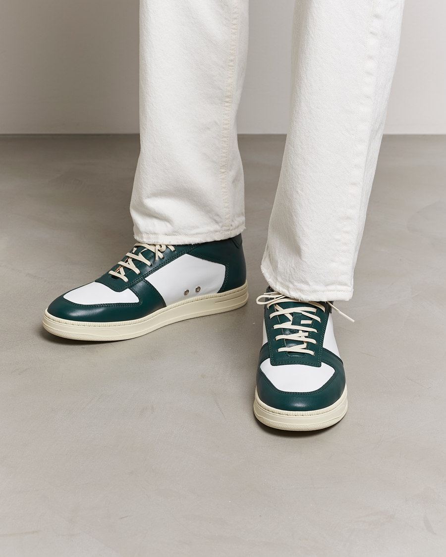 Herren | Sneaker | C.QP | Cingo Leather Sneaker White/Bottle Green