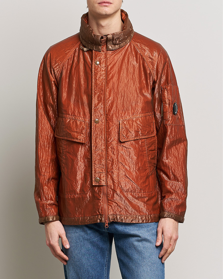 Herren | CP Company Jacken | C.P. Company | Kan-D Garment Dyed Nylon Jacket Rust