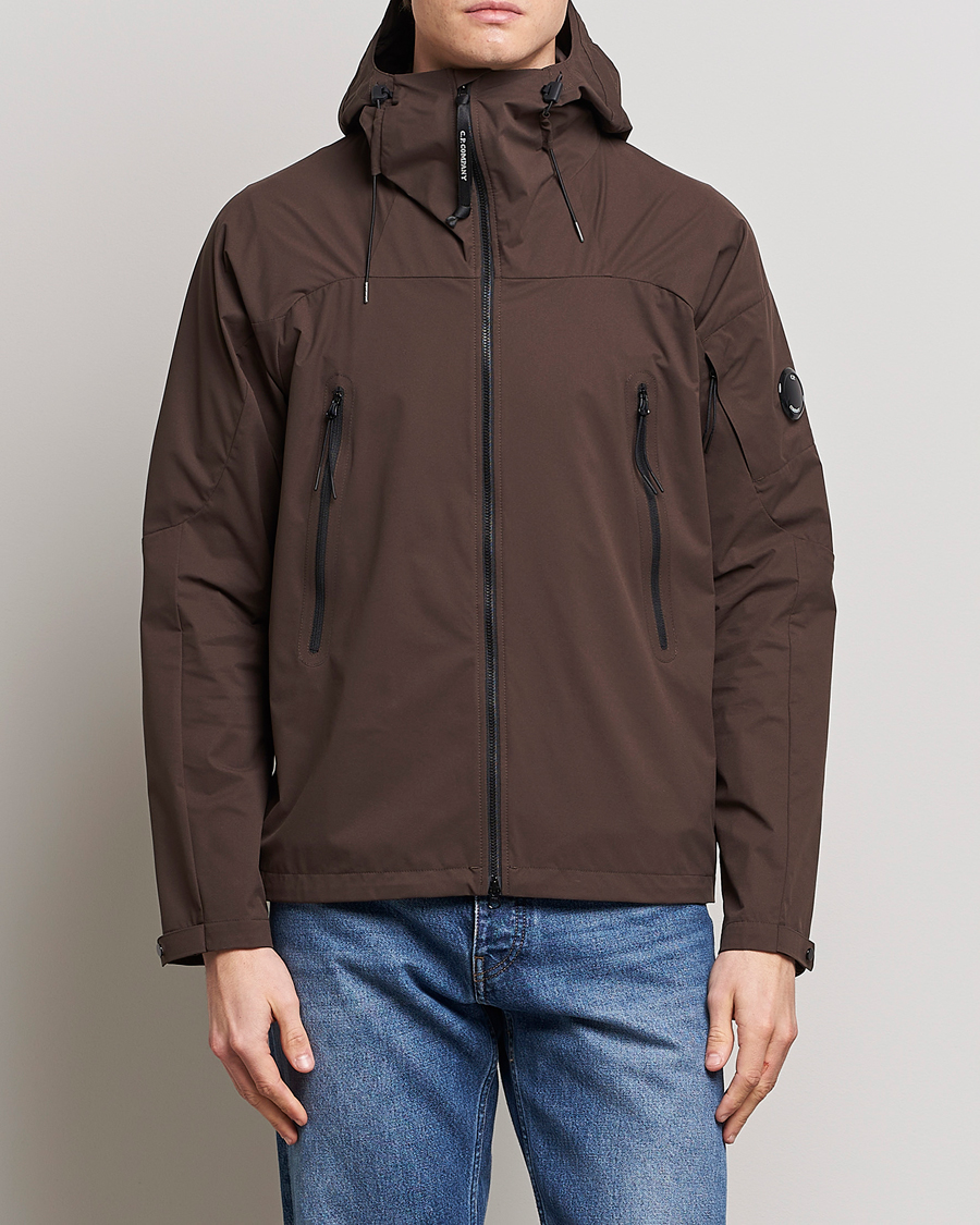 Herren | CP Company Jacken | C.P. Company | Pro-tek Hooded Lens Jacket Brown