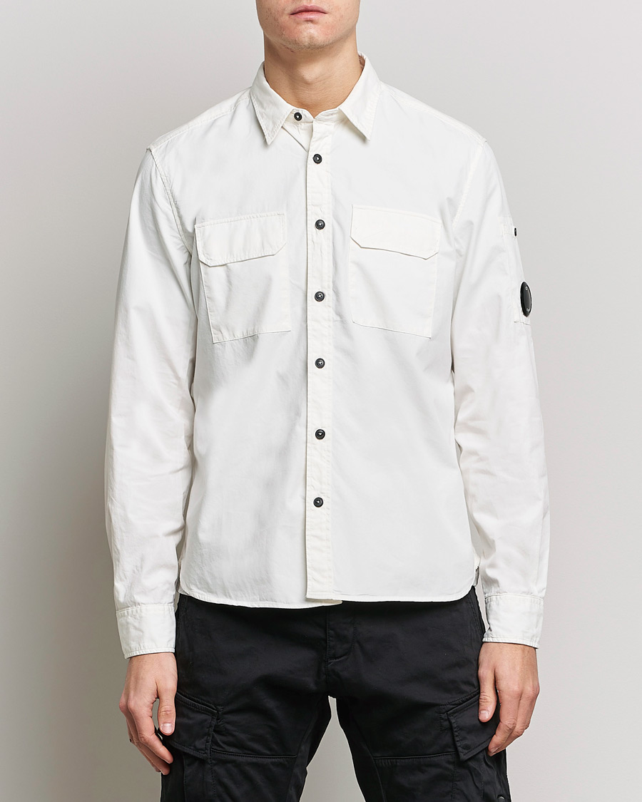 Herren | C.P. Company | C.P. Company | Garment Dyed Gabardine Shirt Jacket White