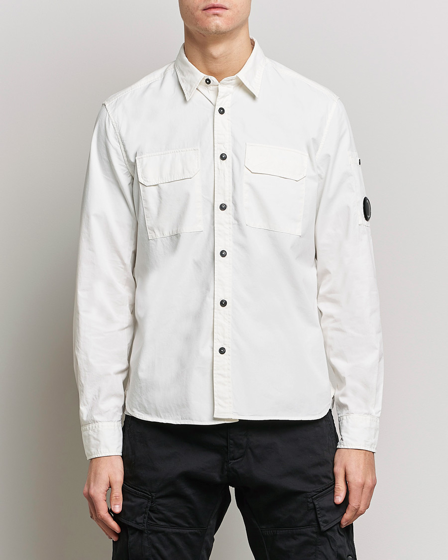 Herren |  | C.P. Company | Garment Dyed Gabardine Shirt Jacket White