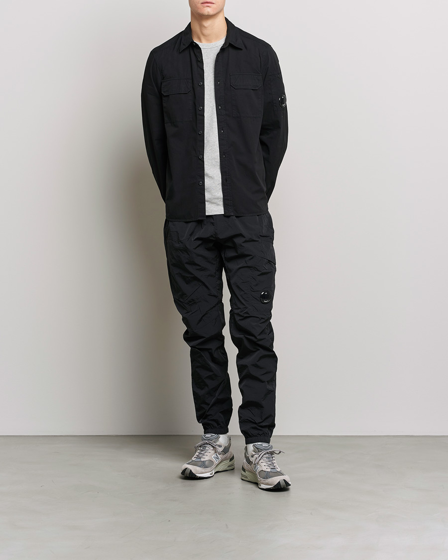 Herren | Hemden | C.P. Company | Garment Dyed Gabardine Shirt Jacket Black