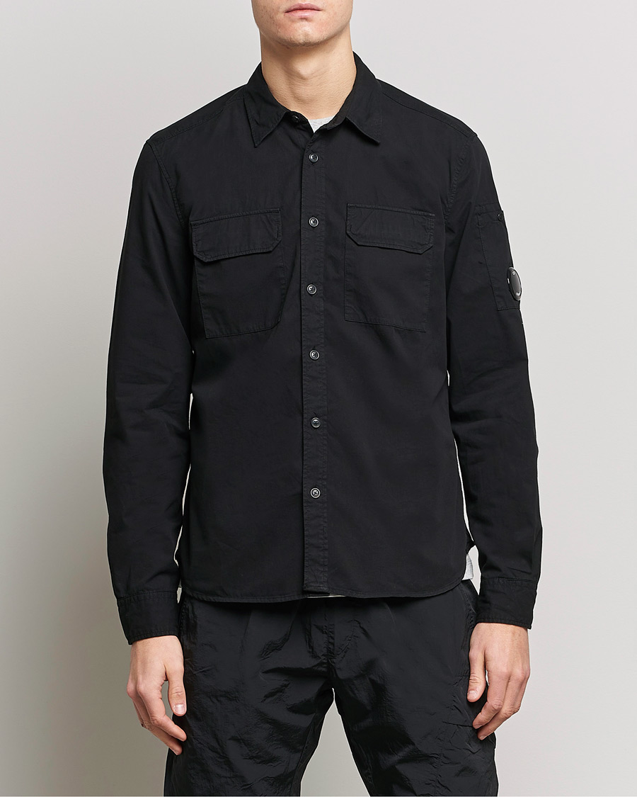 Herren | C.P. Company | C.P. Company | Garment Dyed Gabardine Shirt Jacket Black