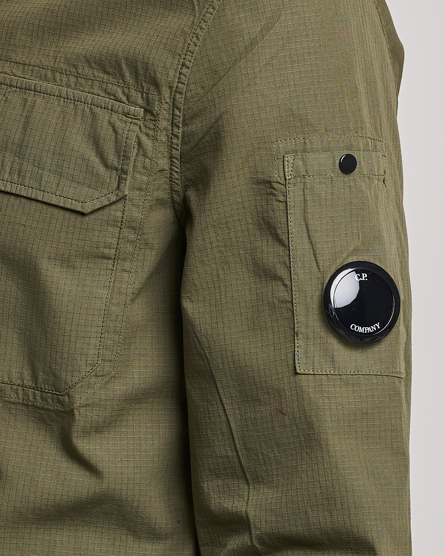 Herren | Hemden | C.P. Company | Cotton Rip Stop Overshirt Green
