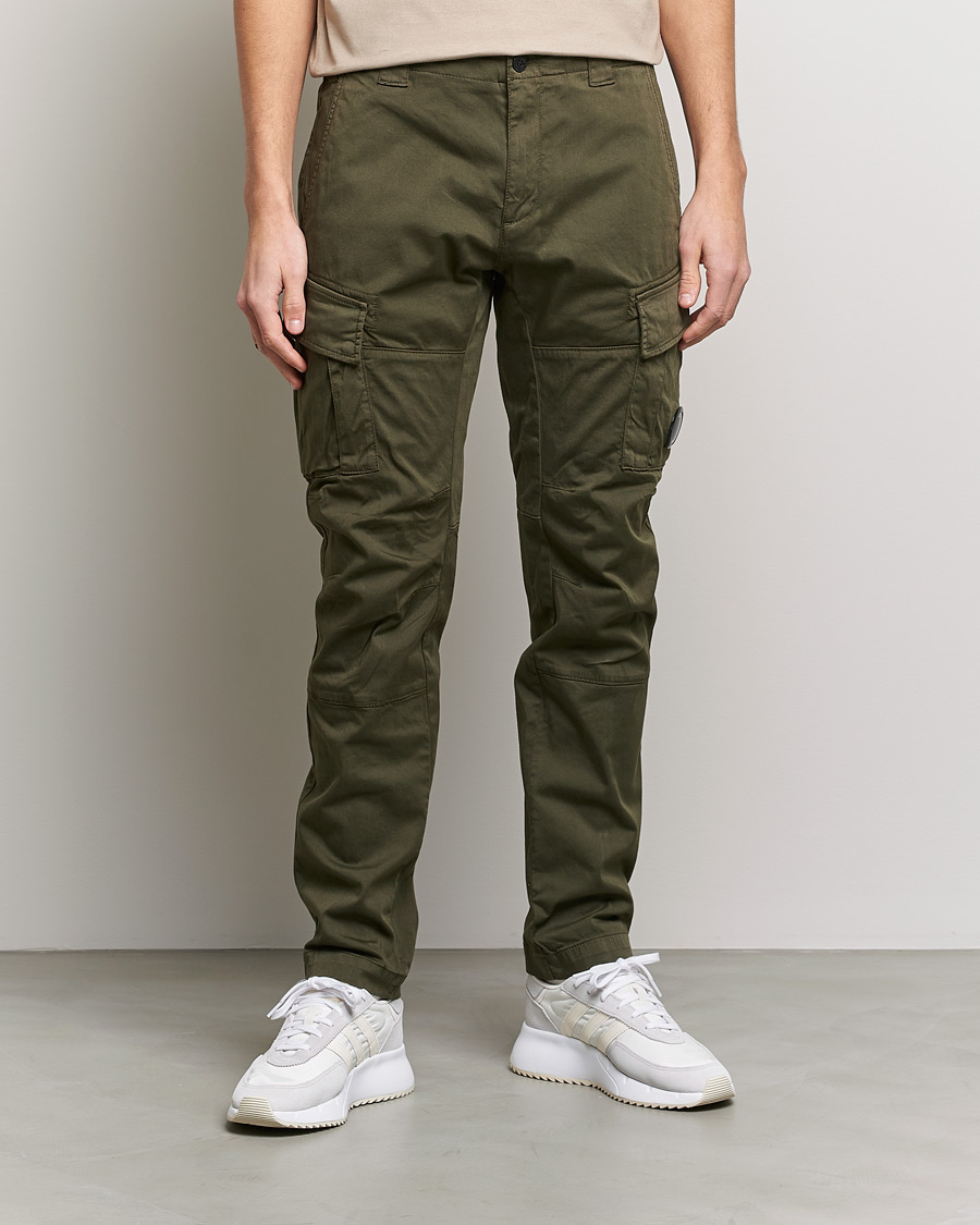 Herren |  | C.P. Company | Satin Stretch Cargo Pants Olive