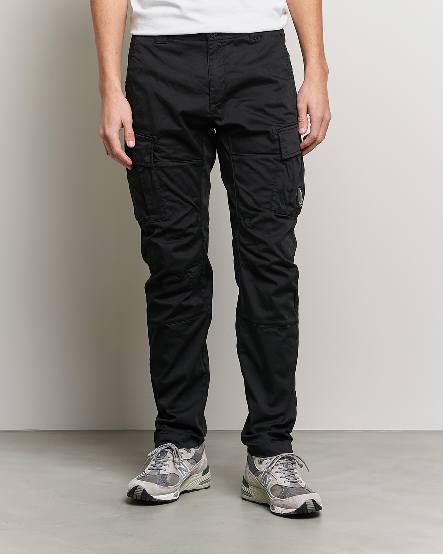 Herren | C.P. Company | C.P. Company | Satin Stretch Cargo Pants Black