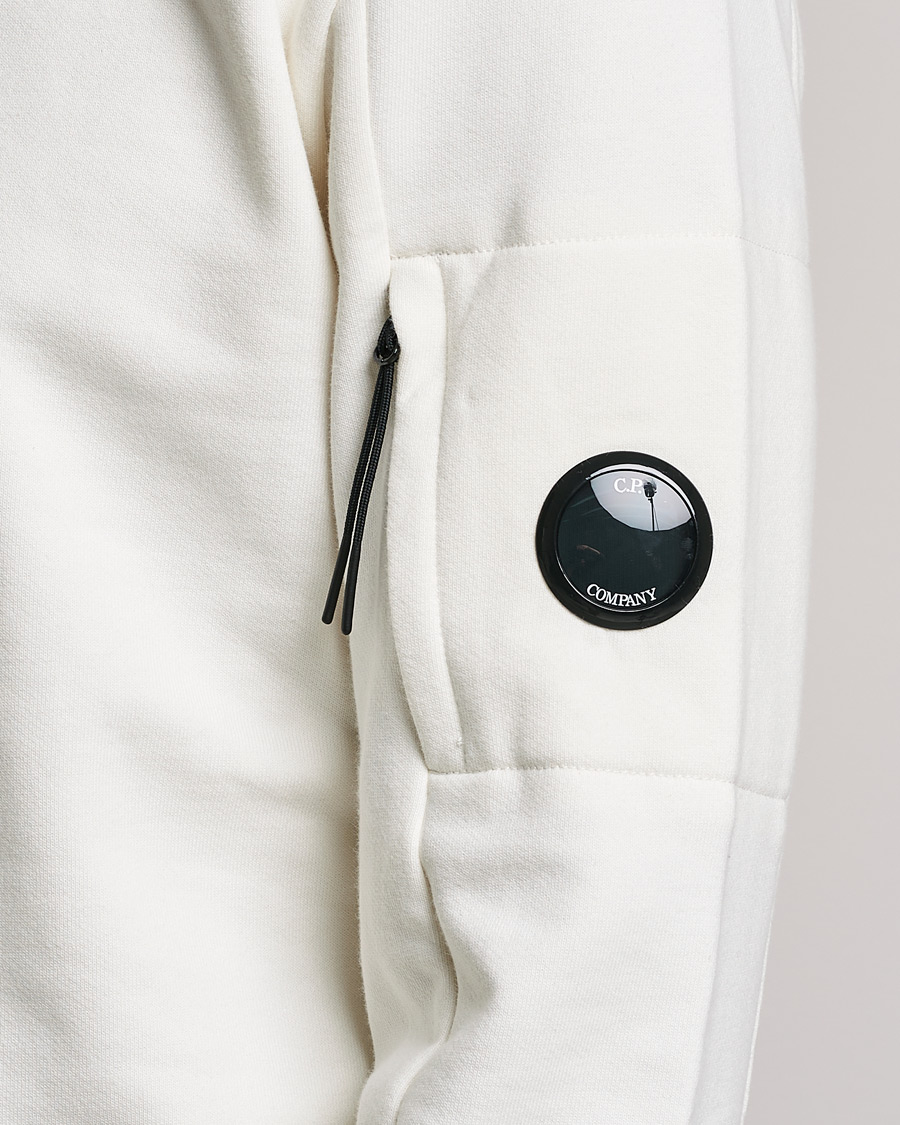 Herren | Pullover | C.P. Company | Diagonal Raised Fleece Lens Sweatshirt White