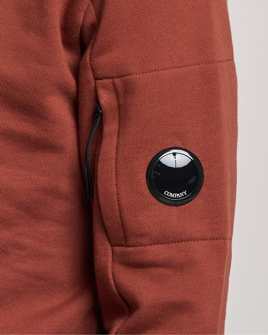 Herren | Pullover | C.P. Company | Diagonal Raised Fleece Lens Sweatshirt Rust