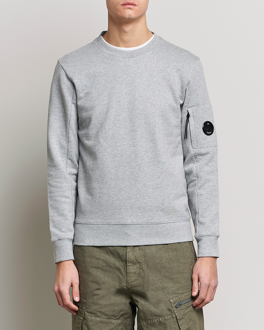 Herren | | C.P. Company | Diagonal Raised Fleece Lens Sweatshirt Grey
