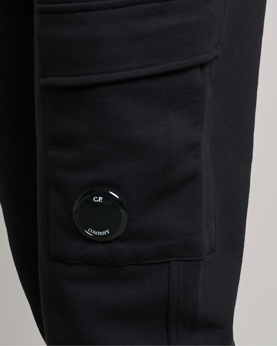 Herren | Hosen | C.P. Company | Diagonal Raised Fleece Lens Sweatpants Black