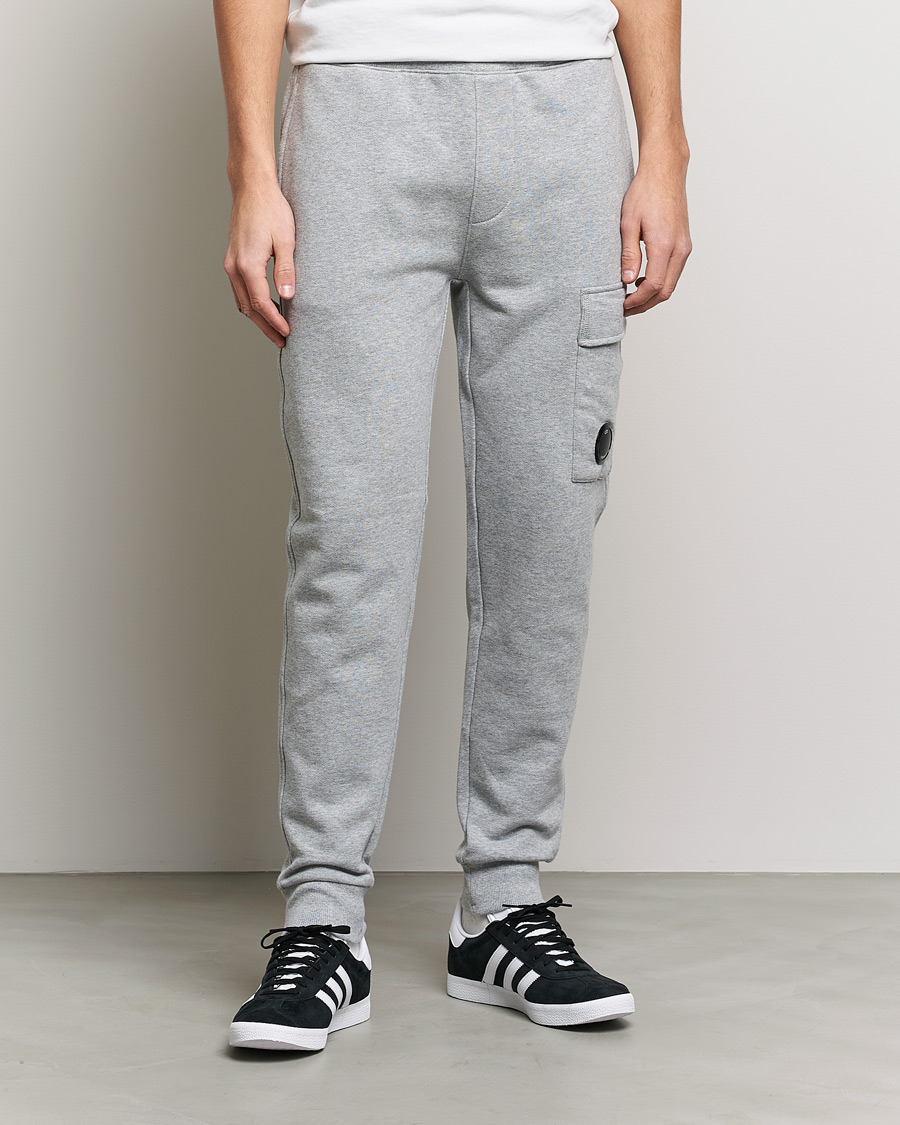 Herren | | C.P. Company | Diagonal Raised Fleece Lens Sweatpants Grey