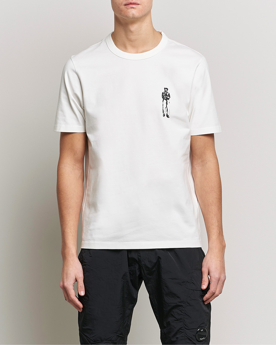 Herren | C.P. Company | C.P. Company | Heavy Mercerized Cotton Printed Logo T-Shirt White