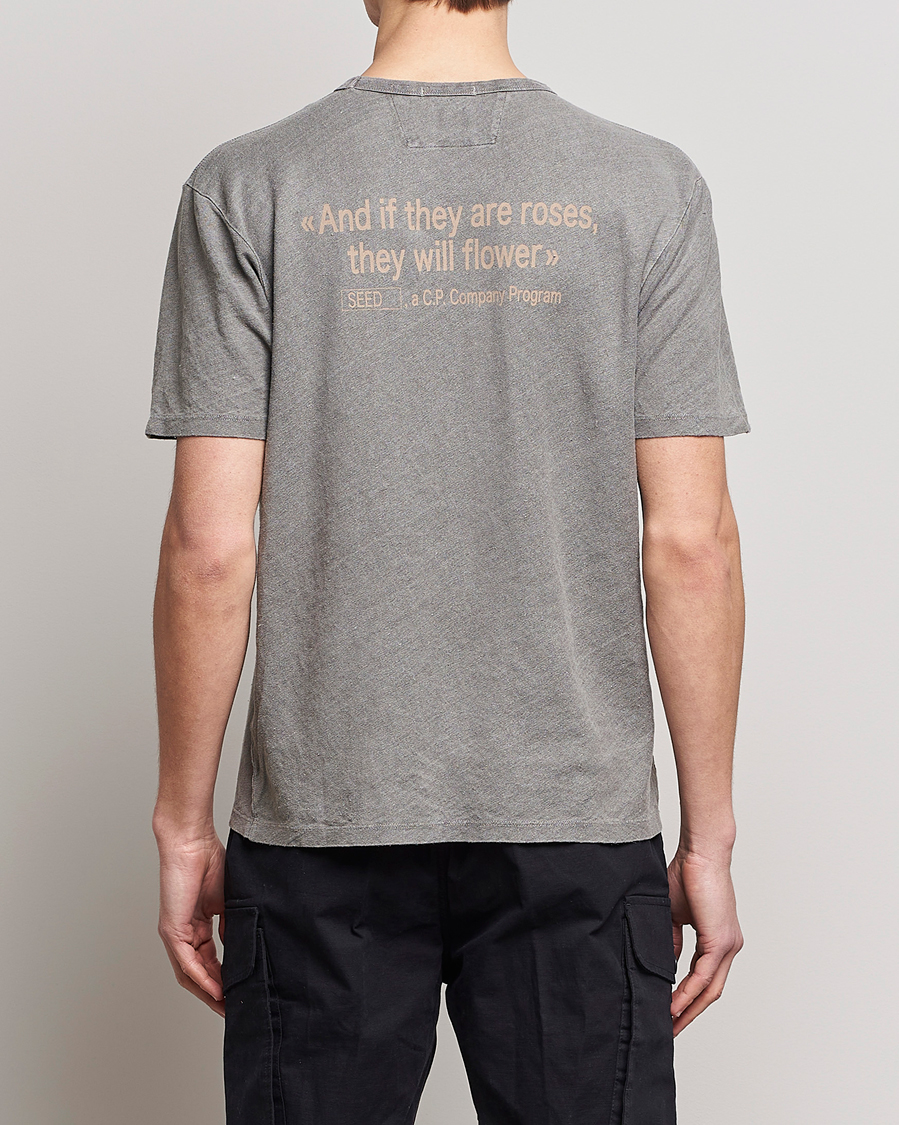 Herren | T-Shirts | C.P. Company | Seed Recycled Hemp T-Shirt Grey