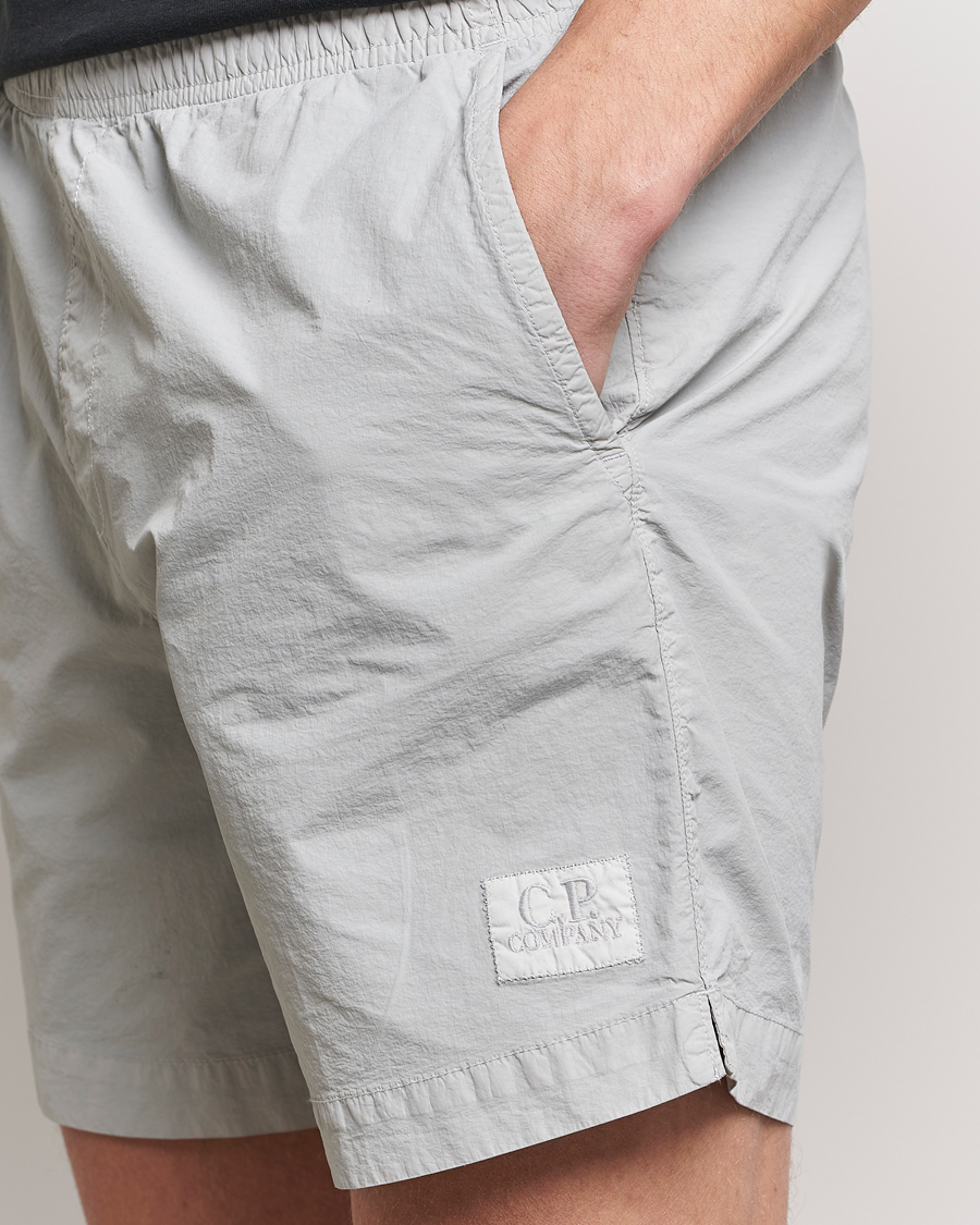 Herren | Badehosen | C.P. Company | Flatt Nylon Garment Dyed Swimshorts Grey