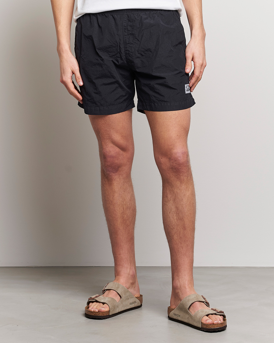 Herren |  | C.P. Company | Flatt Nylon Garment Dyed Swimshorts Black