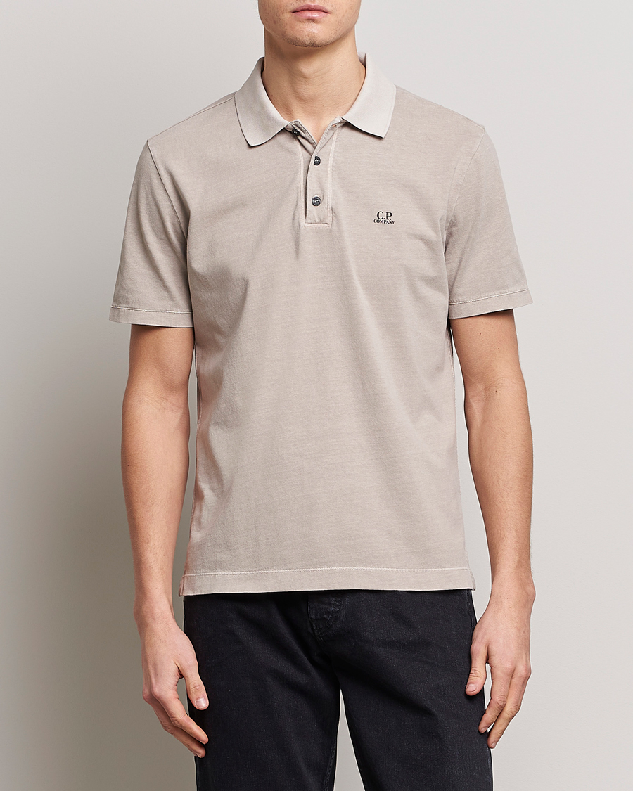 Herren | Poloshirt | C.P. Company | Old Dyed Cotton Jersey Polo Grey