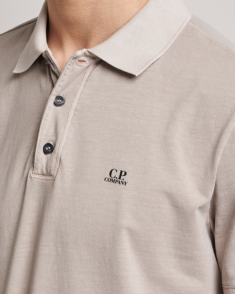 Herren | Poloshirt | C.P. Company | Old Dyed Cotton Jersey Polo Grey