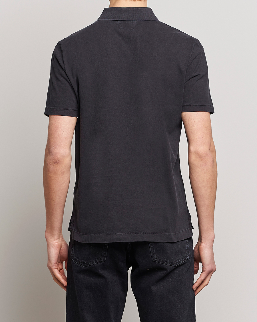 Herren | Poloshirt | C.P. Company | Old Dyed Cotton Jersey Polo Black