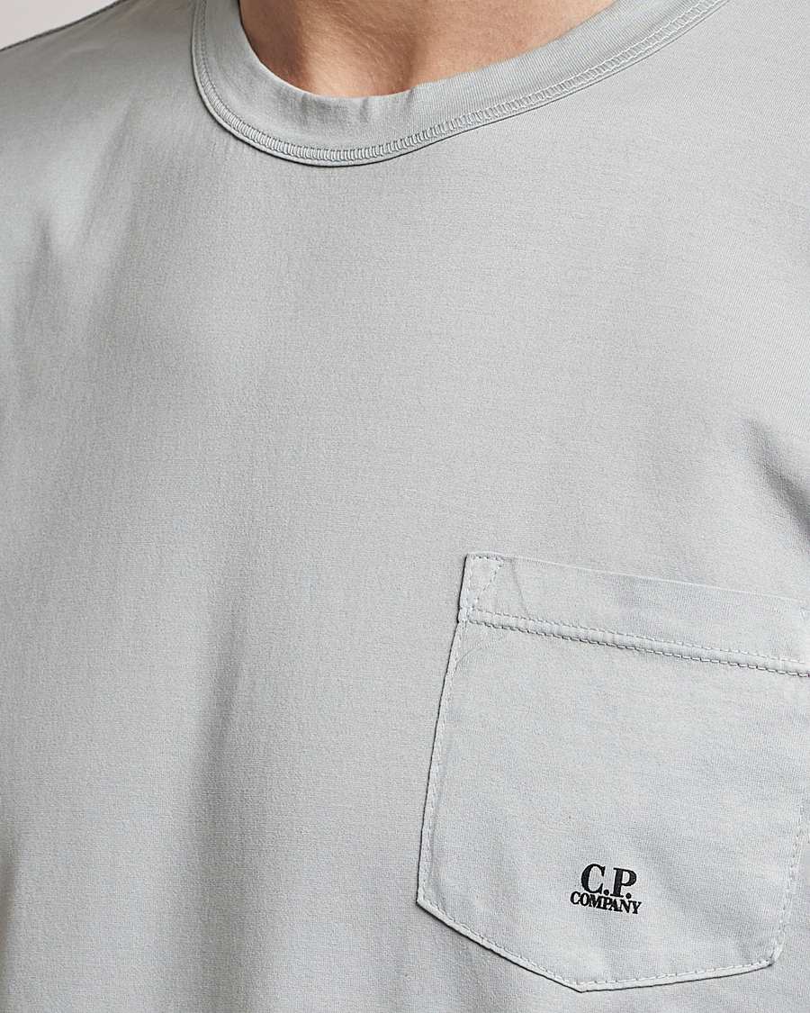 Herren | T-Shirts | C.P. Company | Mercerized Cotton Pocket T-Shirt Ocean