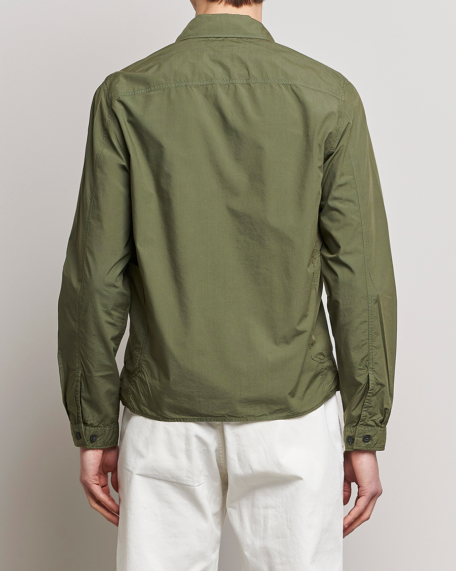 Herren | Hemden | C.P. Company | Popline Garment Dyed Overshirt Green
