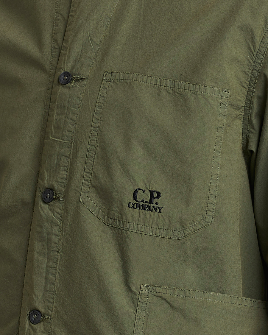Herren | Hemden | C.P. Company | Popline Garment Dyed Overshirt Green