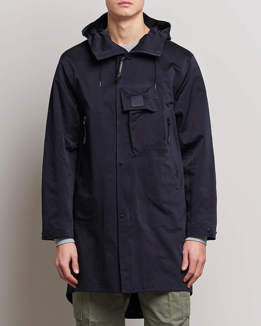 Herren | CP Company Jacken | C.P. Company | Metropolis A.A.C. Water resistant Long Jacket Navy